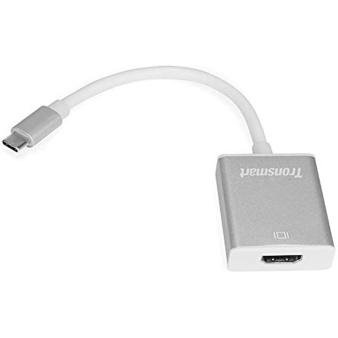 Tronsmart USB TYPE C TO HDMI, USB 3.1 HDMI 4K HUB ADAPTER, DIGITAL CONVERTER ADAPTER FOR ALL MACBOOK, CHROMEBOOK PIXEL AND OTHER USB-C DEVICES - SILVER - Image 1