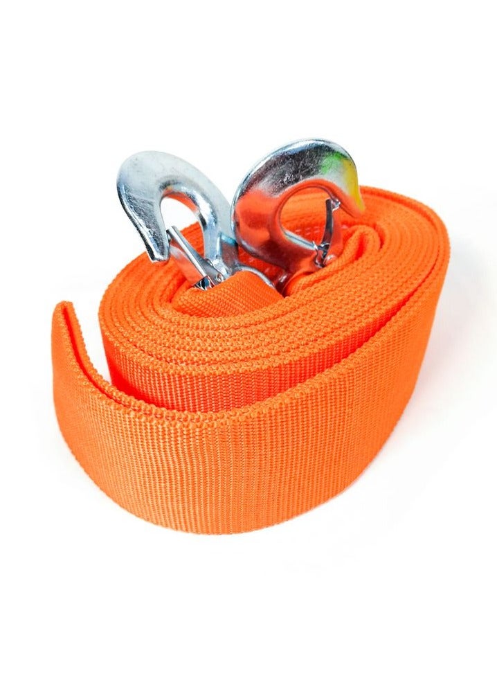 Generic TR-80068 - Ton Car Tow Rope with 2 Tow Rope Hooks, Heavy Duty Towing Belt 6 meter - Orange  - Image 2
