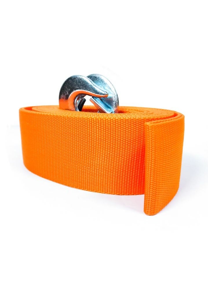 Generic TR-80068 - Ton Car Tow Rope with 2 Tow Rope Hooks, Heavy Duty Towing Belt 6 meter - Orange  - Image 4