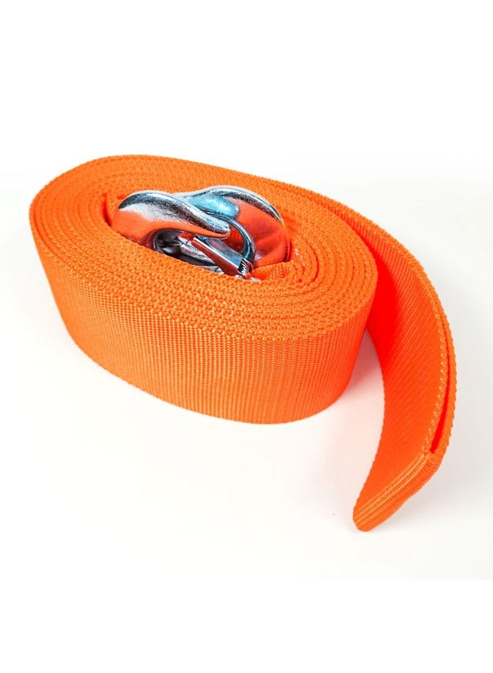 Generic TR-80068 - Ton Car Tow Rope with 2 Tow Rope Hooks, Heavy Duty Towing Belt 6 meter - Orange  - Image 3