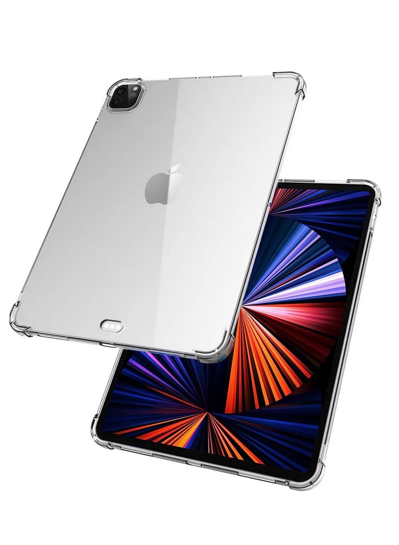ELTRAZONE Silicon Clear Case for iPad Pro 12.9'' (5th Gen ) 2021, TPU Shockprooof Back Cover, Slim-Fit Protective Case for iPad Pro 12.9 inch 5th Generation, Supports Pencil 2nd Gen Charging - Image 2