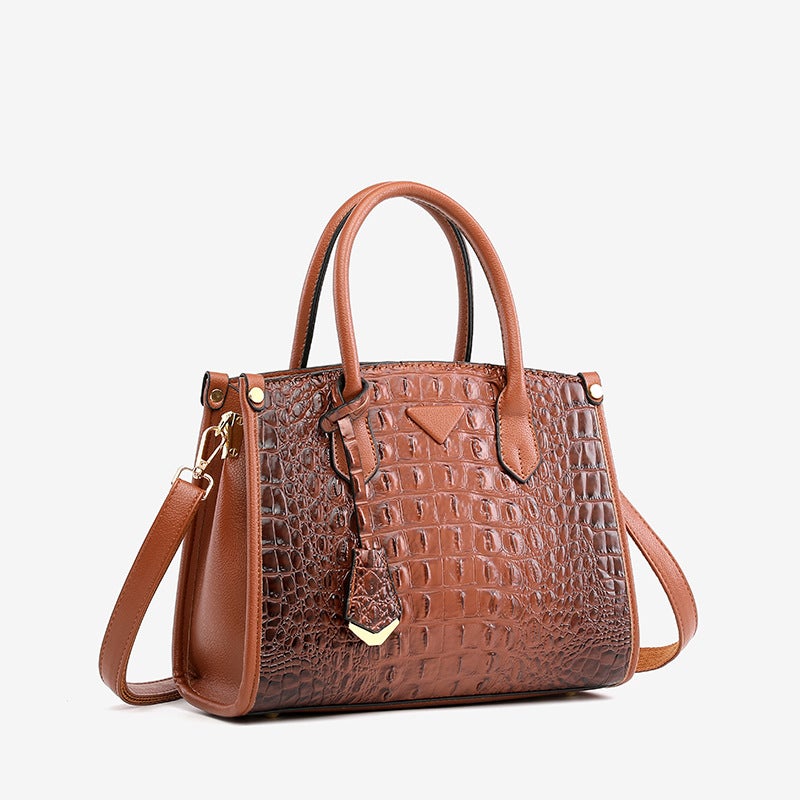New Portable Large Capacity Tote Bag Fashion Crocodile Pattern Crossbody Bag Mother'S Day Gift - Image 1