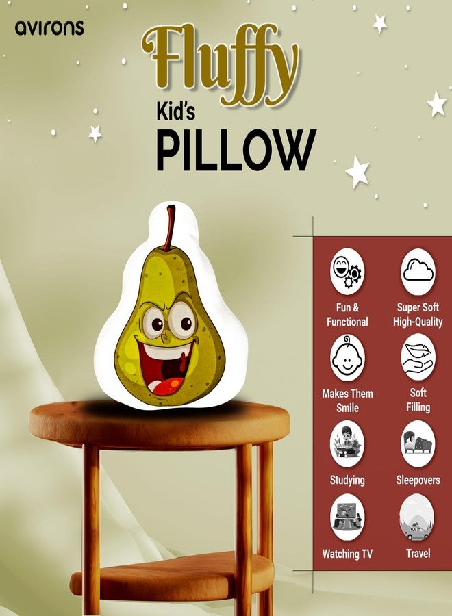 Avirons Kids’ Soft Pear Pillow - Cozy, Plush, and Playful Companion Perfect for Sleep, Play, or Relaxing, Bringing Fruit Fun and Comfort to Every Child’s Space - Image 3