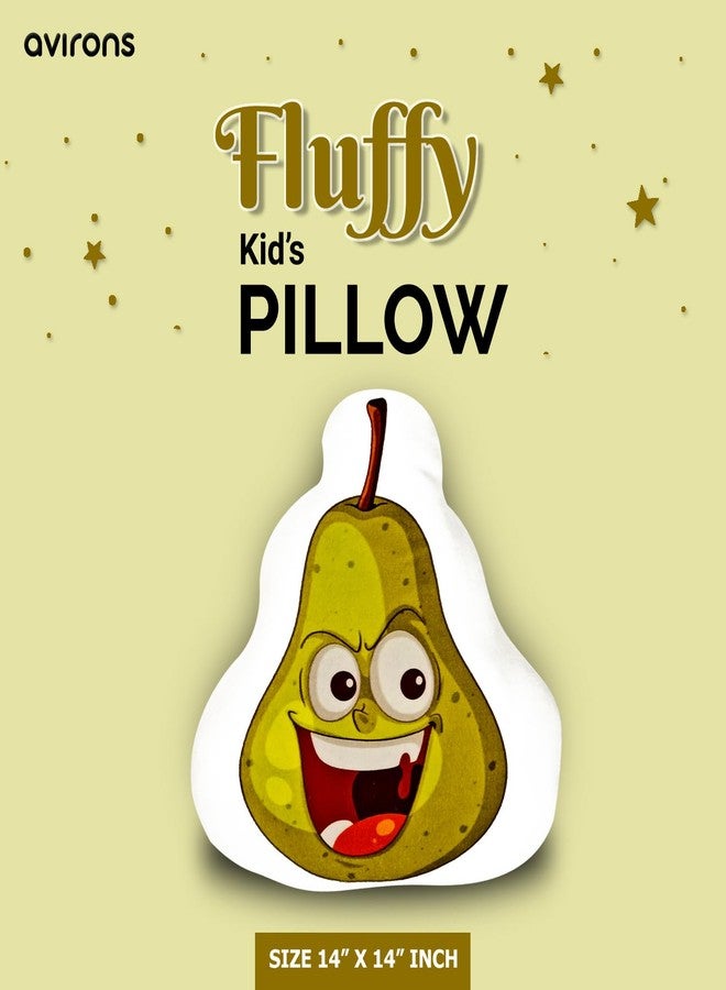 Avirons Kids’ Soft Pear Pillow - Cozy, Plush, and Playful Companion Perfect for Sleep, Play, or Relaxing, Bringing Fruit Fun and Comfort to Every Child’s Space - Image 4