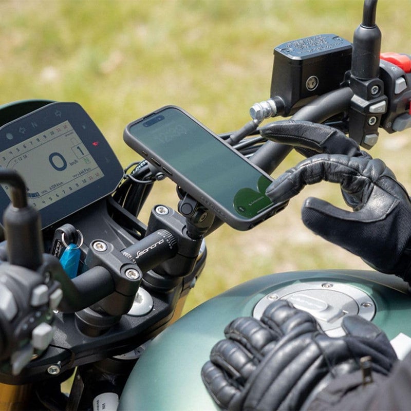 QUAD LOCK Motorcycle Handlebar Clamp Bolt Mount for iPhone, Samsung Galaxy Google Pixel Smartphone - Image 3