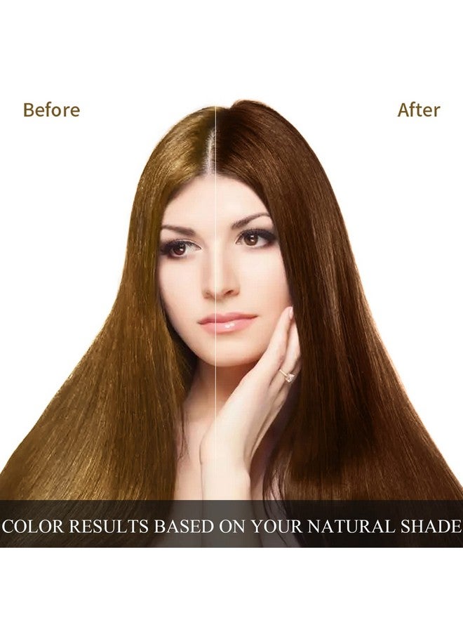 Ivnil Dark Brown Hair Dye Shampoo for Gray Augeas Instant Color 3 in 1 Women and Men Augeo, Herbal Ingredients 100% Grey Coverage 500ML - Image 3