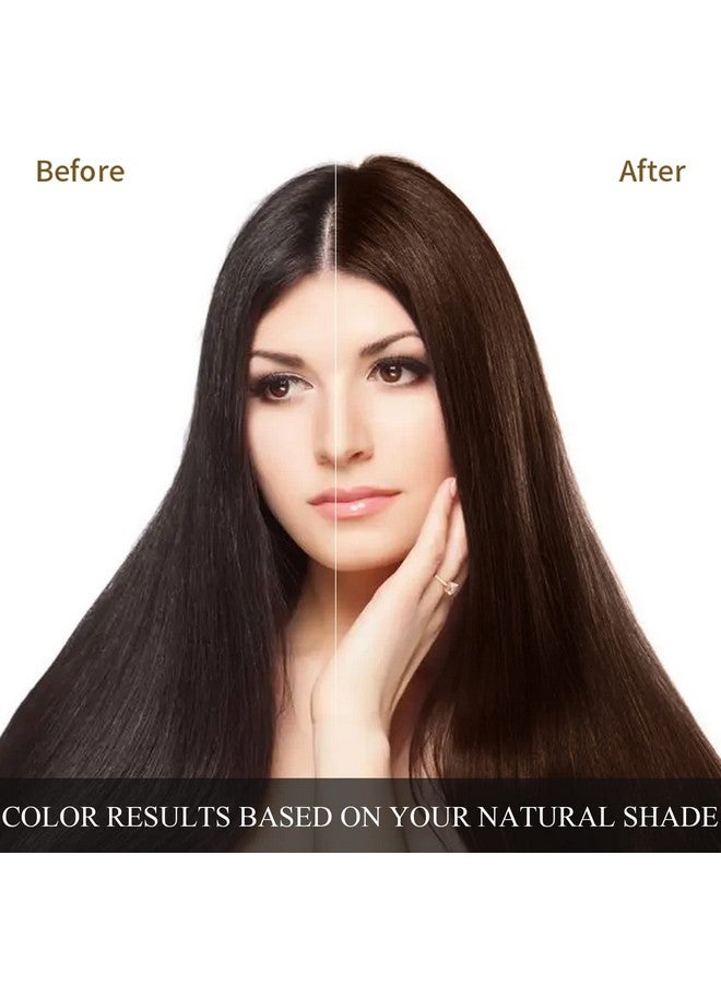 Ivnil Dark Brown Hair Dye Shampoo for Gray Augeas Instant Color 3 in 1 Women and Men Augeo, Herbal Ingredients 100% Grey Coverage 500ML - Image 2