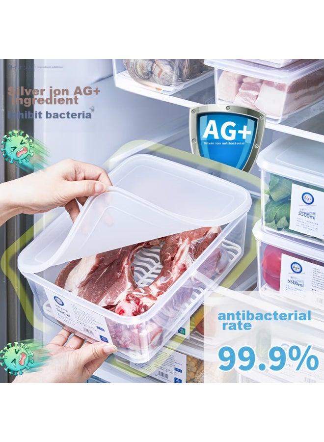 Pakchoice Refrigerator Storage Box, Food Preservation Container, Antibacterial Grade, For Refrigerator And Freezer, Dumpling Storage Box, Freezer Storage Container - Image 2