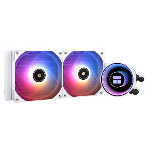 Thermalright Frozen Notte 240 WHITE ARGB V2 Water Cooling CPU Cooler, 240 White CPU Cooler Specifications, Double PWM Fans, S-FDB Bearings, Suitable for AMD/AM4 AM5, Intel LGA 1700/1150/1151/1200/2011 - Image 1