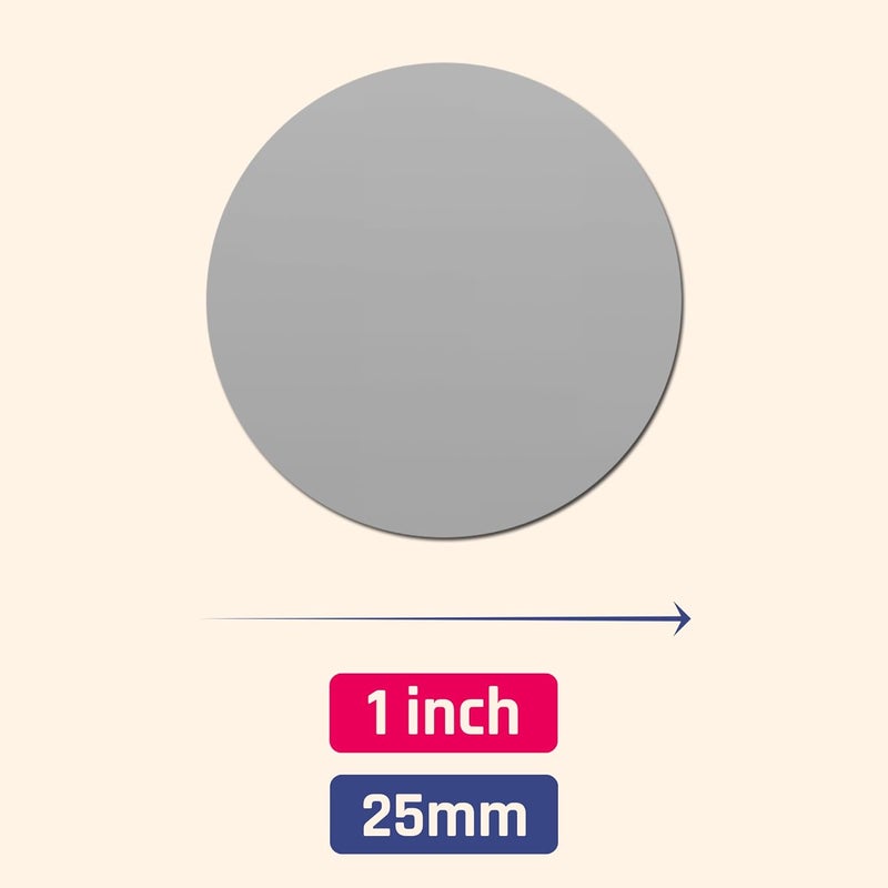 ScratchStix 900 Pack, 1" Scratch Off Stickers Labels, Round Circle - Silver - Image 2