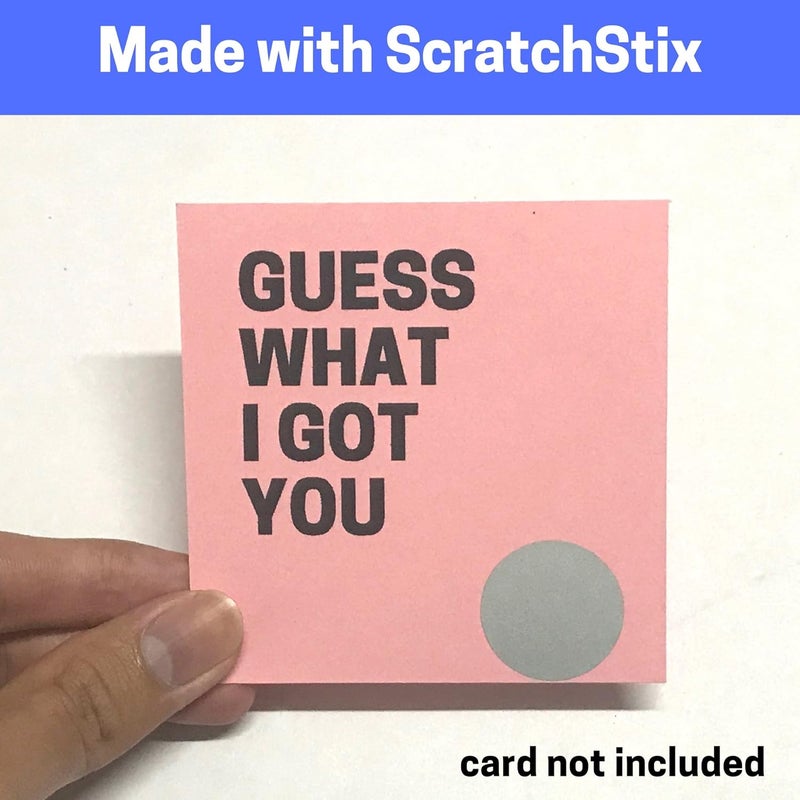 ScratchStix 900 Pack, 1" Scratch Off Stickers Labels, Round Circle - Silver - Image 4