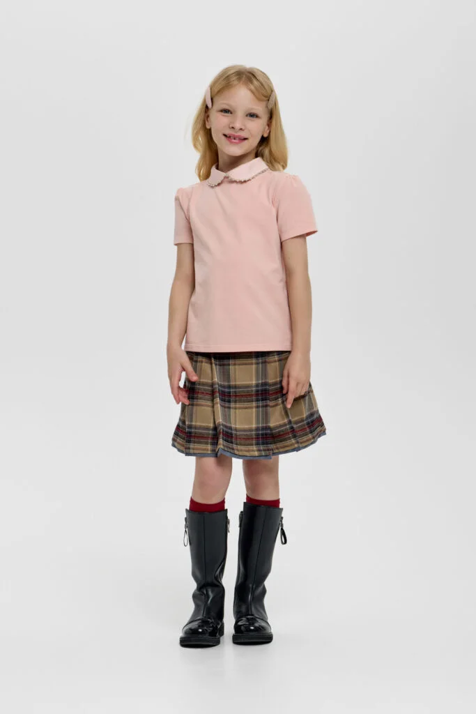 شوبيت تنورة قصيرة كاروهات رمادية - شوبيت