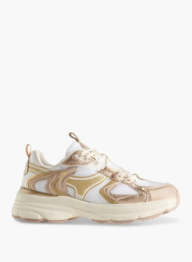 Celeste GOLD Women Lace-Up Ankle Sneakers for Women | Best Price UAE