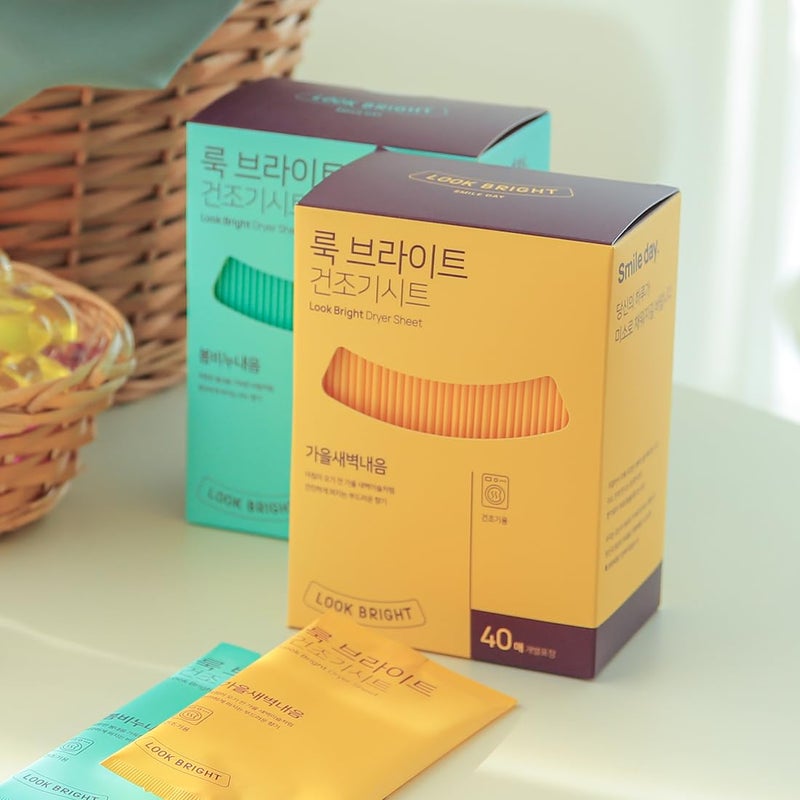 Generic LOOK BRIGHT Fabric Softner Dryer Sheet, Wet-type Sheet, Long-lasting Fragrance, Luxurious Premium Scent, Anti-static Function (Fall Dawn Scent) - Image 4