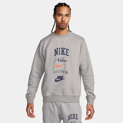 Nike Men's Club Fleece Long-Sleeve Sweatshirt