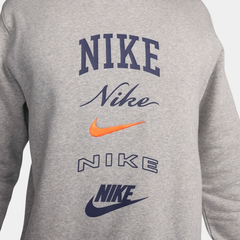 Nike Men's Club Fleece Long-Sleeve Sweatshirt