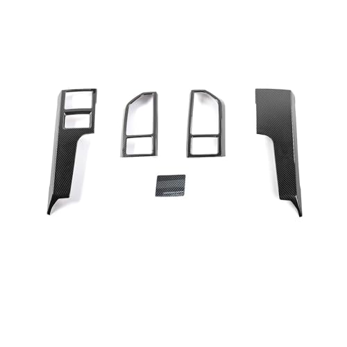 Keptrim for F150 ABS Carbon Fiber Central Console Air Conditioner Panel Trim for 2015 2016 2017 2018 2019 2020 Ford F150, 5pcs - Image 1