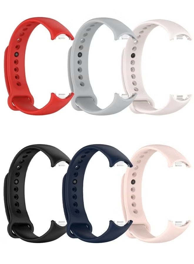 Silicone Strap Compatible for Xiaomi 10/9/8 Adjustable Sport Wrist Strap for Women Men for Xiaomi Mi Band 8/9/10 Smart Watch - Image 1