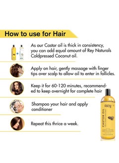 Virgin Olive Oil & Castor Oil For Nourished Scalp, Hairfall Control & Hair Growth (Jaitun Oil, Arandi Oil) 200Ml Each | Cold Pressed Oil For Skin, Face Massage, Eyebrow, Eyelashes