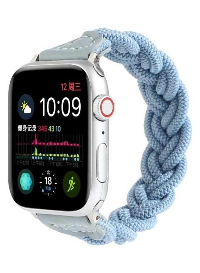 NIBEMINENT Elastic Woven Watchband Sky Blue - Image 3