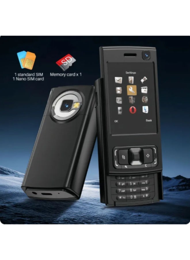 Hope N95 Pro Mini Pocket Mobile Phone Sliding Design 2 SIM Standby 2.0 Inch Screen Flashing Light Call Recording Small Button Phone - Image 5