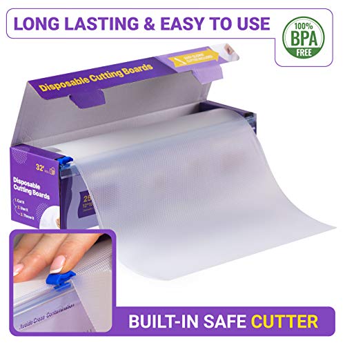 OutFormal Disposable Plastic Cutting Board Sheets for BBQ & Camping - Large Flexible Chopping Boards - Cutting Mats for Kitchen and Outdoor 32' - Image 2