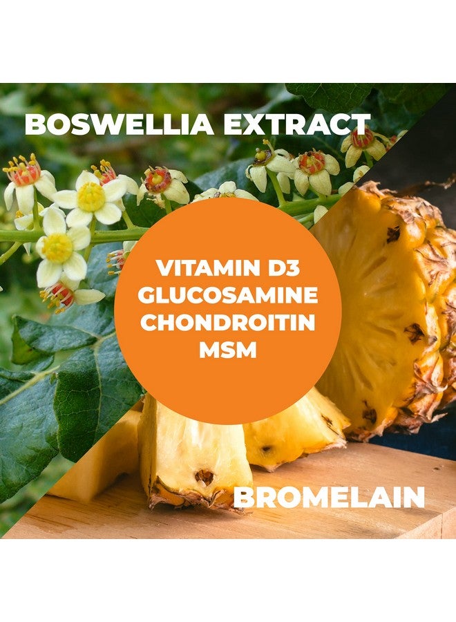 Vimerson Health مكمل دعم المفاصل جلوكوزامين كوندروايتين مع فيتامين د3 بوسويليا إم إس إم وبروميلين الذي يعزز أيضًا صحة الشعر والبشرة والأظافر. يحافظ على مرونة العظام وقوة الحركة. - Image 5