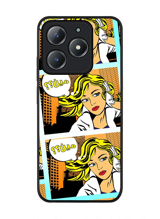 For Realme C63 / Realme C61 4G Case,Slim fit Camera Protection, Shockproof Thin Phone cover  - Meen (Comic Strip) - pzsku/Z17F3C0846511520A1E20Z/45/_/1738074059/88d0352a-dffe-48e9-aa83-41d93b505d7e