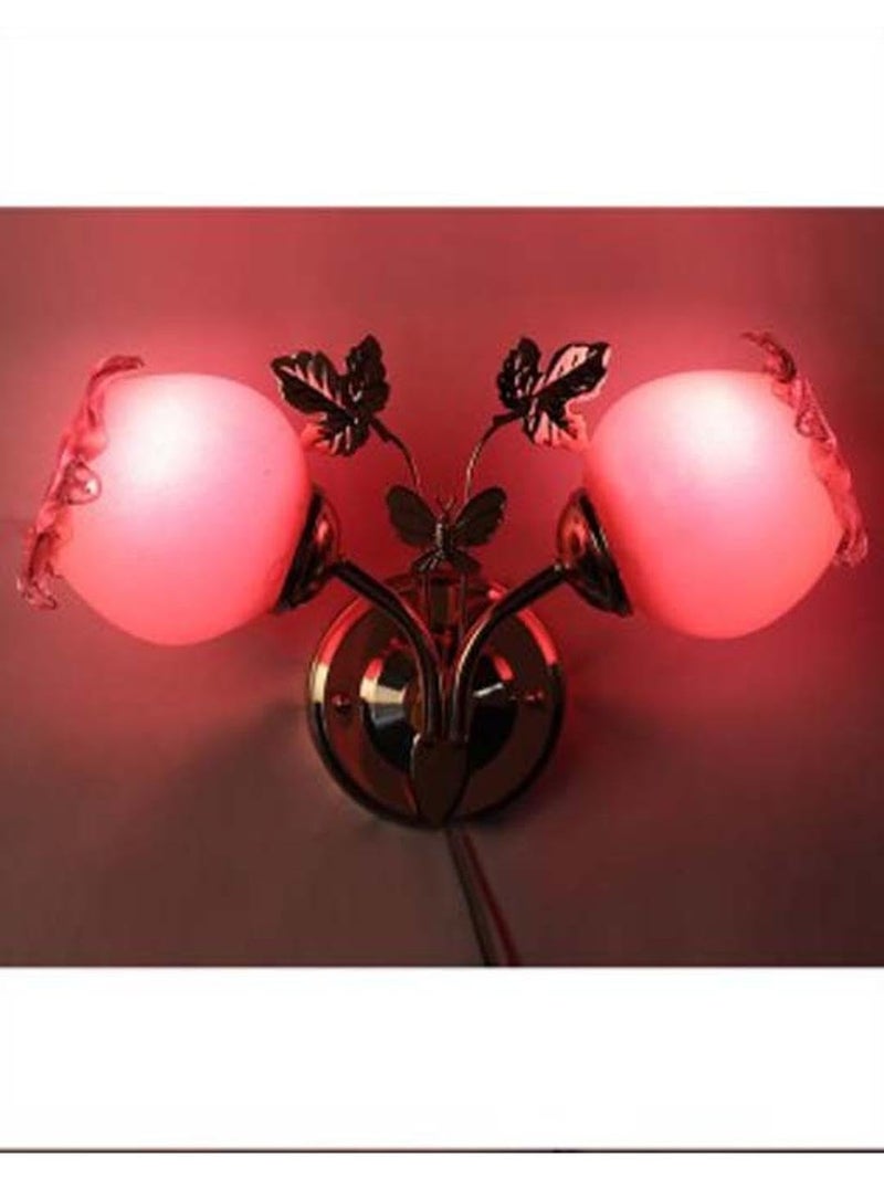 AFAST New Sconce Colorful Hand Decorative Glass Wall Lamp with All Fitting Fixture Set of 2 Lamps 7WACMulticolour - Image 2