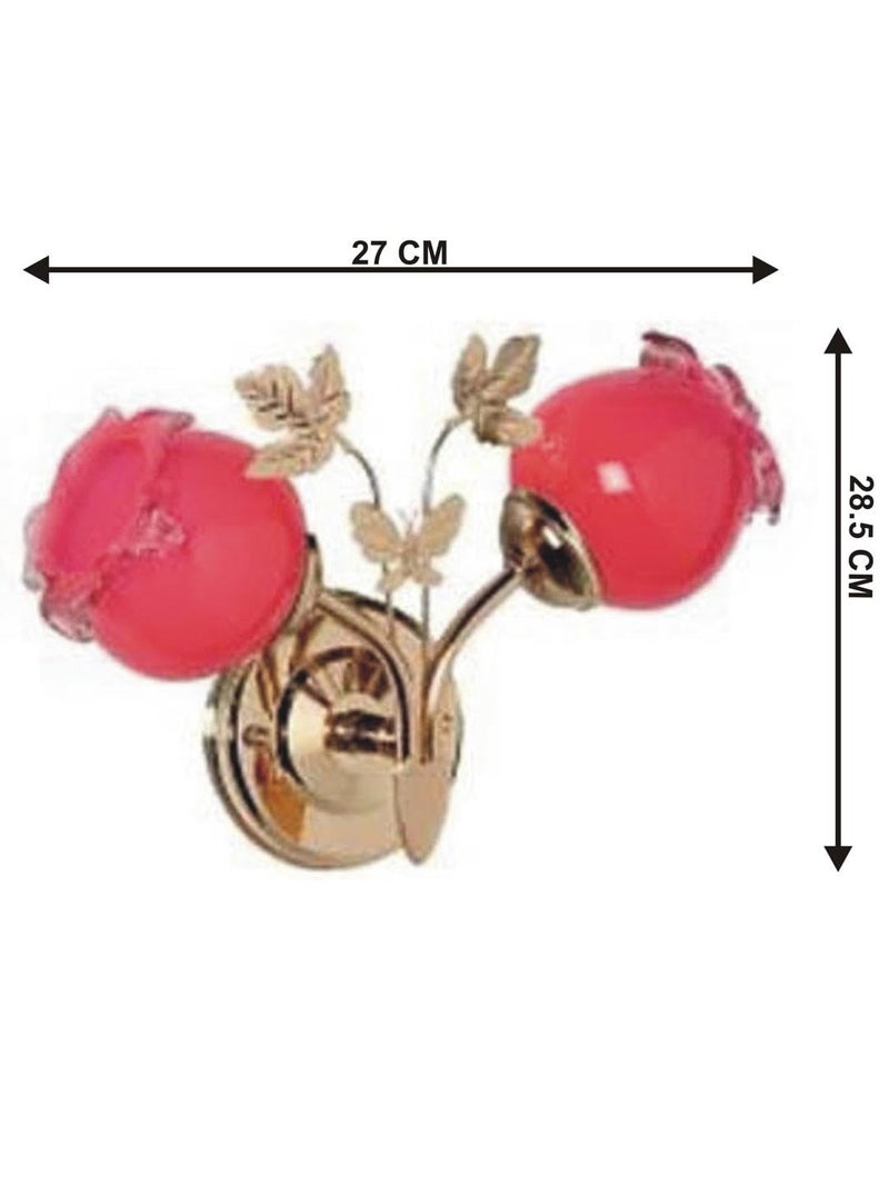 AFAST New Sconce Colorful Hand Decorative Glass Wall Lamp with All Fitting Fixture Set of 2 Lamps 7WACMulticolour - Image 3