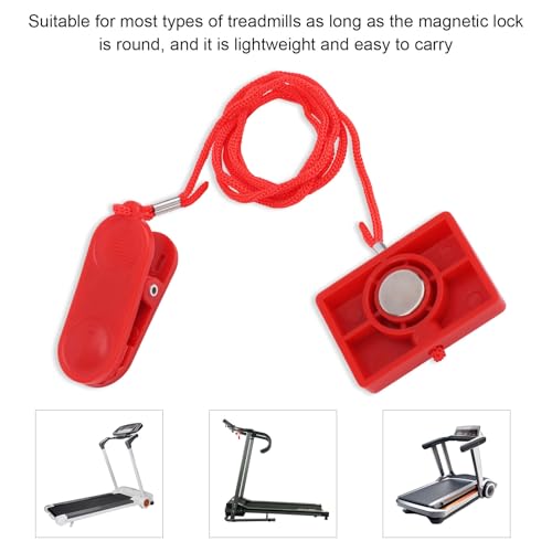 Gosknor Treadmill Magnet Safety Key Replacement, 1.6x1.1in Magnetic Safety Switch Universal Treadmill Emergency Stop Magnet for Running Machines Treadmills (Square) - Image 4
