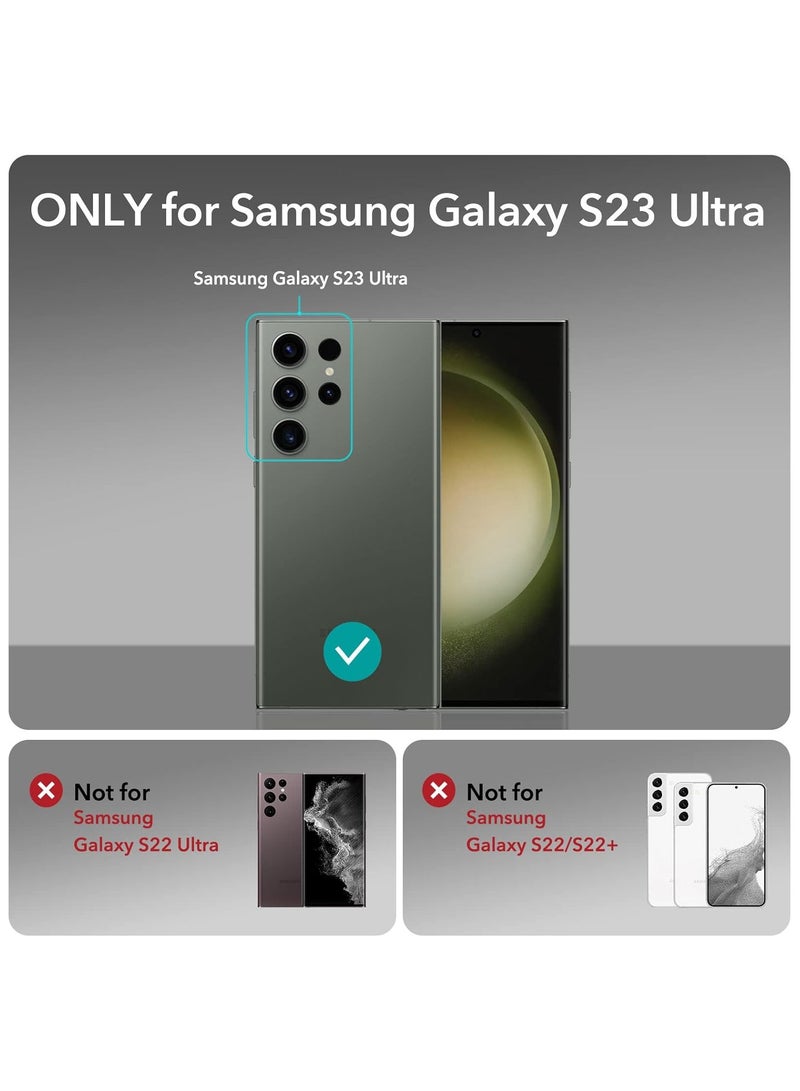 أكاليكس جراب مغناطيسي غير لامع لهاتف Samsung Galaxy S23 Ultra [متوافق مع MagSafe]، غطاء خلفي شفاف رفيع لهاتف Samsung S23 Ultra (أبيض) - Image 2