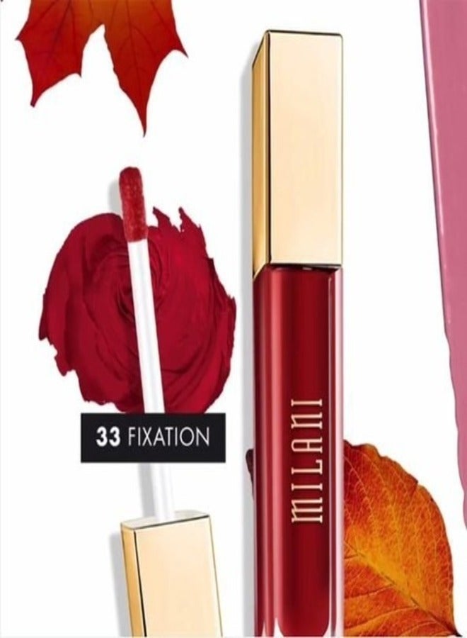 Milani Amore Matte Lip Crème, Shade 33 Fixation, 6g - Long-Lasting, Full Coverage Matte Liquid Lipstick - Image 5