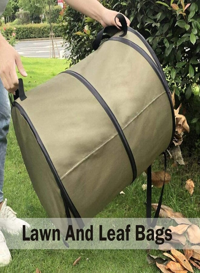 Occuwzz Foldable Trash Can Collapsible Trash Can Portable Trash Can Pop-up Trash Can Suitable for Camping Trash Can Foldable Clothes and Toys Recycling Bin Army Green - Image 2