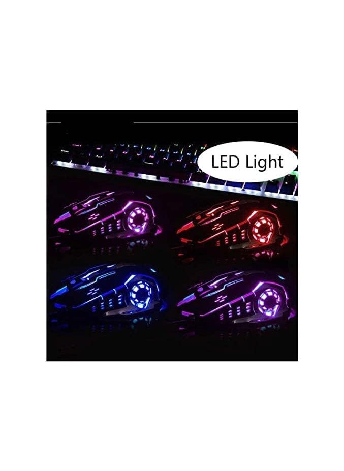 AULA - S20 LED Macro Gaming Mouse – 3200 DPI Adjustable Wired Mouse with Programmable Buttons & Ergonomic Design for PC Gaming - Image 1