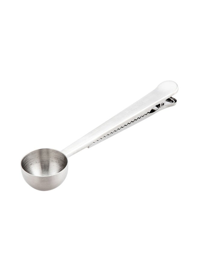 Restaurantware Restpresso 1 Tbsp Coffee Scoop, 1 Multifunction Coffee Spoon - Built-In Clip, For Measuring Ground Coffee, Espresso, Coffee Beans, Protein Powder, And More, Stainless Steel Tea Spoon,  - Image 1
