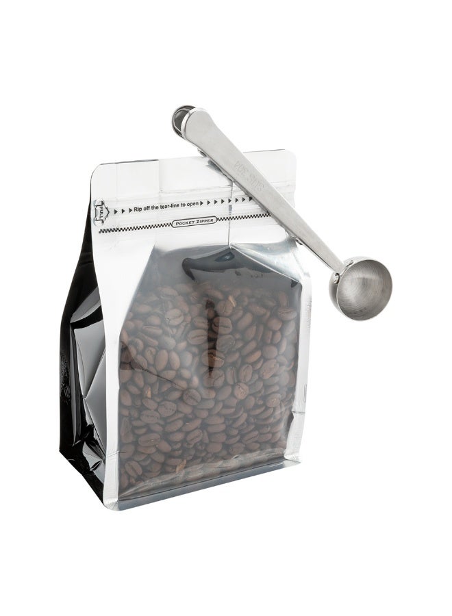 Restaurantware Restpresso 1 Tbsp Coffee Scoop, 1 Multifunction Coffee Spoon - Built-In Clip, For Measuring Ground Coffee, Espresso, Coffee Beans, Protein Powder, And More, Stainless Steel Tea Spoon,  - Image 2