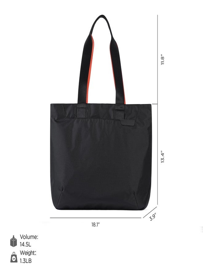 ALPAKA حقيبة توت ALPAKA Elements 14.5L - حقائب سفر متينة وقابلة للطي وواقفة ذاتياً، 6 جيوب داخلية، شفط مغناطيسي، أسود/برتقالي، متوسط، حقيبة توت M - Image 5