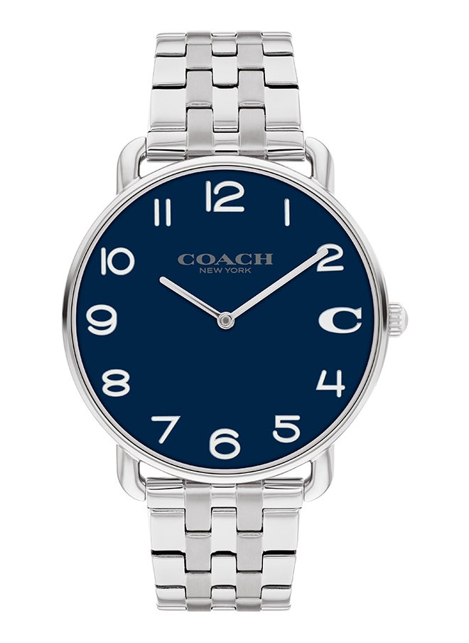 COACH Men's Analog Round Shape Stainless Steel Wrist Watch 14602667 - 41 Mm 