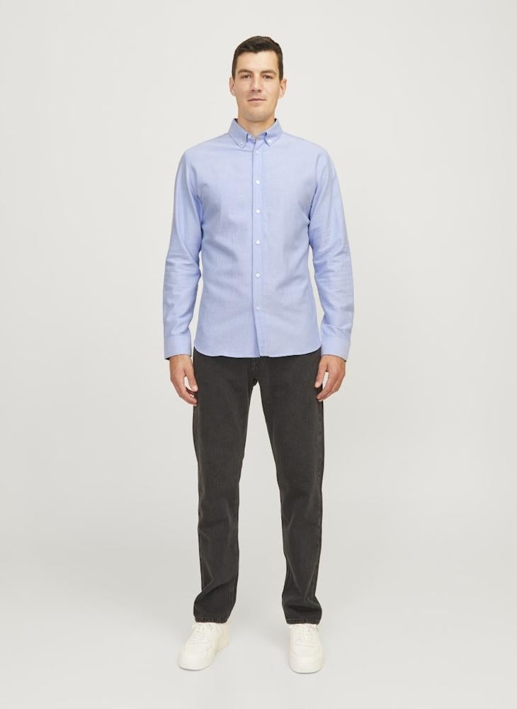 JJ Rebel Solid Long Sleeve Button Down Shirt - Image 5