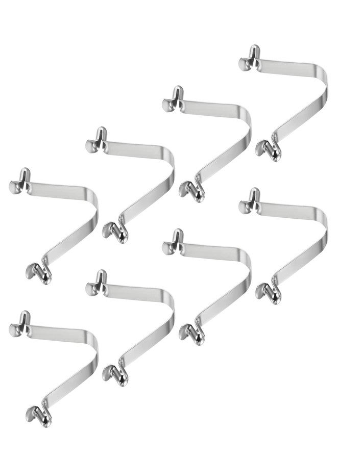 PATIKIL 8.5x6mm Kayak Paddle Snaps, 8 Pack Pole Push Button Spring Clips Steel Hollow Button Locking Tube Double Pins for Camping Awning Tent Pole - Image 1