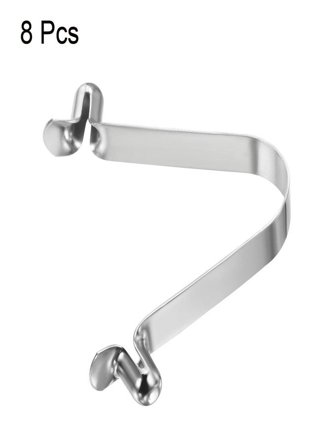 PATIKIL 8.5x6mm Kayak Paddle Snaps, 8 Pack Pole Push Button Spring Clips Steel Hollow Button Locking Tube Double Pins for Camping Awning Tent Pole - Image 3