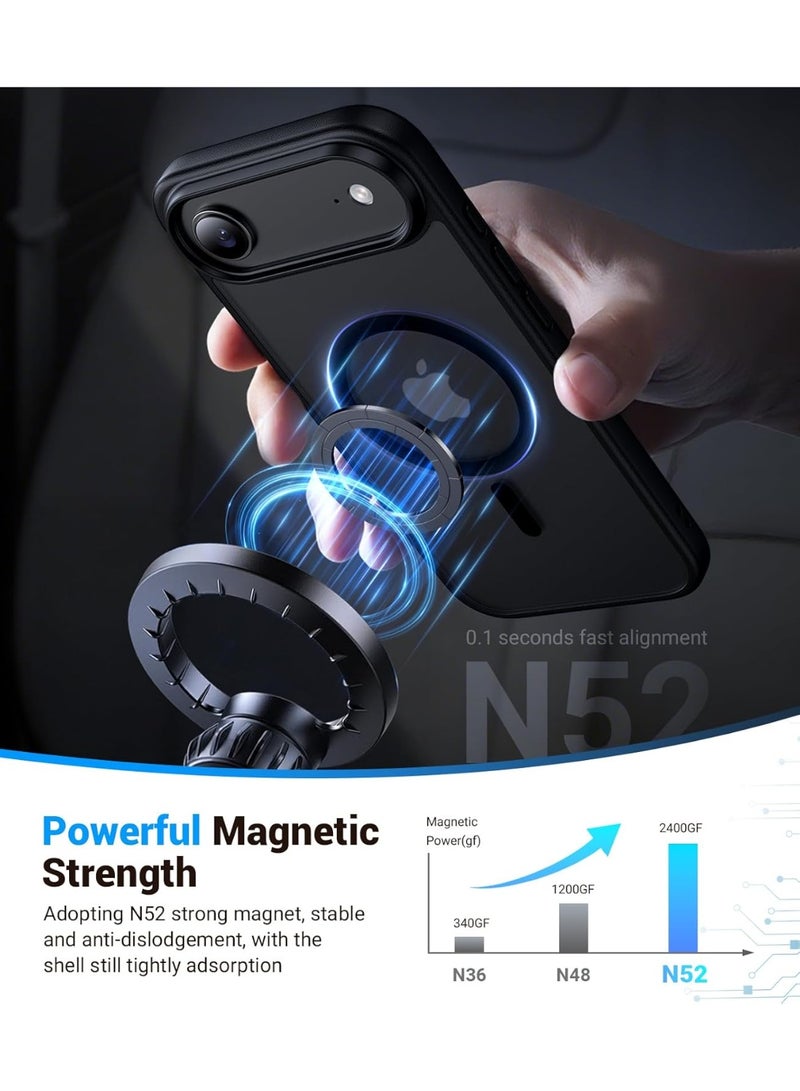 Magnetic for iPhone 17 Pro Max Case, [Anti-Slip] [Grade Drop Protection] [Camera Protection] Skin-Friendly Slim Matte Shockproof Protective Case for iPhone 17 Pro Max, - Image 4