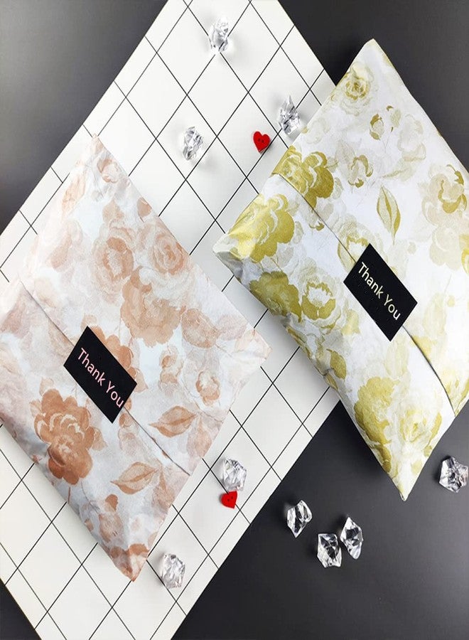 MORANTI Gold Flowers Print Bulk Tissue Paper Gift Wrapping 25 Sheets 19.7" x 27.5" for Birthday wedding Gift Bags DIY Art Craft Wrapping Gift Tissue Paper - Image 2