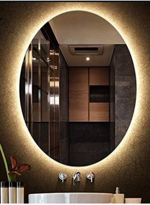 Illuminated Oval Bathroom Mirrors 60cm