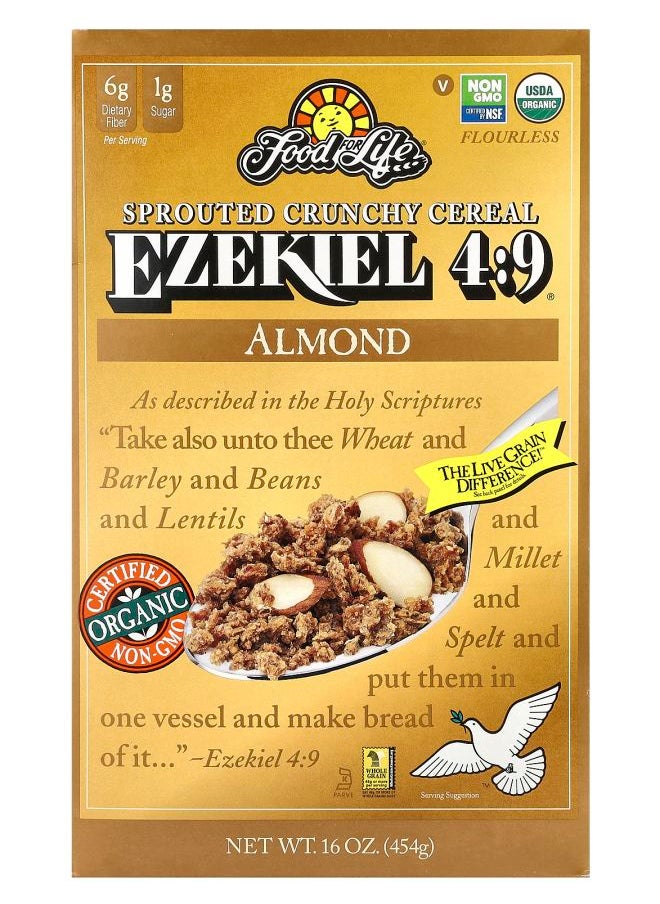 Food For Life - Ezekiel 4:9® Sprouted Crunchy Cereal Almond 16 oz (454 g) - Image 1