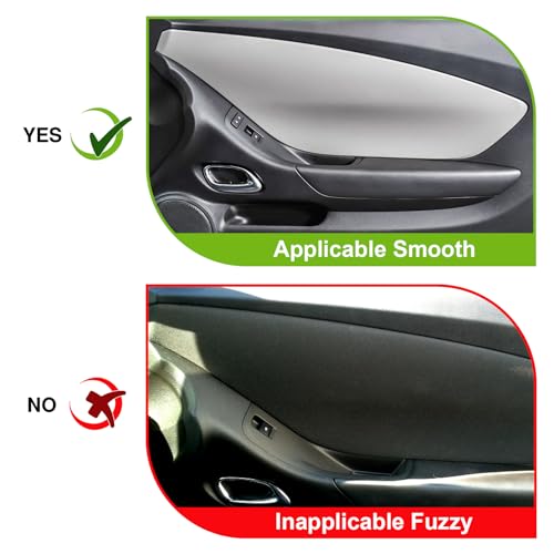 Fancemot Real Carbon Fiber Door Panel Scratch Protector Decoration Trim Compatible with 2010-2015 Chevy Camaro LS LT SS ZL1 Z/28 Interior Accessories - Image 3