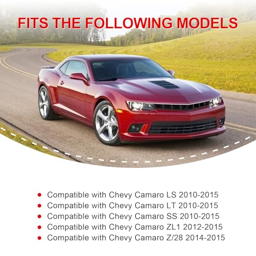 Fancemot Real Carbon Fiber Door Panel Scratch Protector Decoration Trim Compatible with 2010-2015 Chevy Camaro LS LT SS ZL1 Z/28 Interior Accessories - Image 2