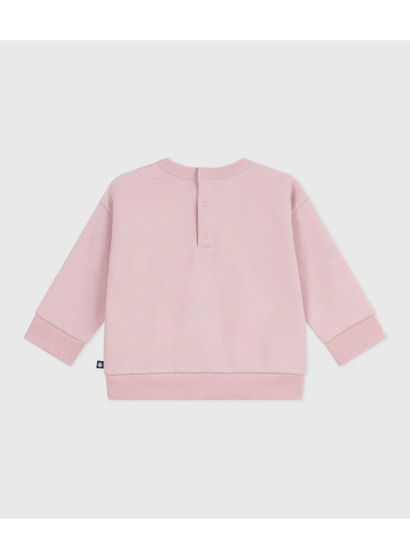 Petit Bateau Babies' Petit Bateau embroidered cotton sweatshirt