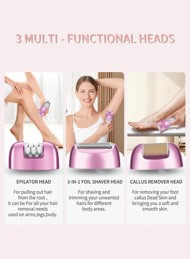 DSP Epilator for Women, 3 in 1 Epilators Hair Remover for Leg Arm with 2 Speeds & 30 Tweezers ,Rechargeable & LCD Display，Cordless Electric Lady Shaver & Trimmer for Face, Chin, Arm, Leg, Armpit, Bikini,9000RPM 70454 - Image 2